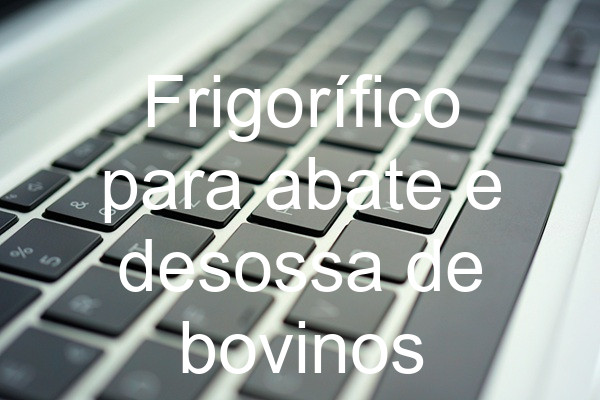 Frigorífico para abate e desossa de bovinos