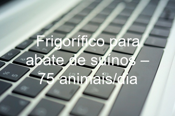Frigorífico para abate de suínos – 75 animais/dia
