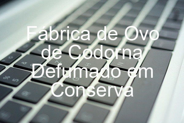 Fábrica de Ovo de Codorna Defumado em Conserva